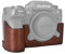 Fuji XH2S/XH2 Tasche, MUZIRI KINOKOO Echtleder-Schutzhülle kompatibel mit Fujifilm XH2S/X-H2S/XH2 SLR-Kamera – Braun Kameratasche
