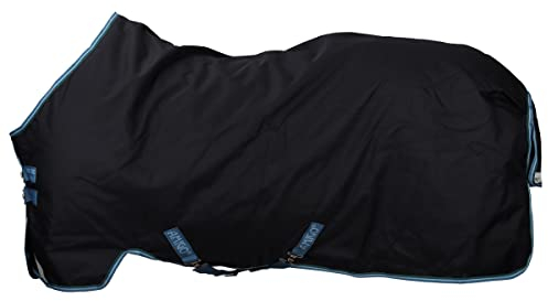 Horseware Amigo Bravo 12 50g Turnout Regendecke Navy/Turquoise, Deckengröße:155 cm / 6´9