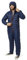 Walksey Down Suit, Der Daunen Outdoor Jumpsuit für Damen & Herren, Leicht Warm & Funktionell (Navy Blue, XXS)