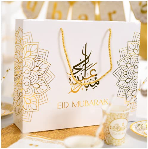 EID von MUBARAK DECORATION - Geschenktüten 5 Stück - 36 x 30 x 10 cm - HOHE QUALITÄT - WIEDERVERWENDBAR - AID MOUBARAK