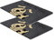 Carpido Fußmatte Kokos Hund – Türmatte 40x60 cm 2er Set – antibakterielle Matte – Kokosmatte mit Vinylrücken – natürliches Material – 100% Kokos