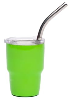 Siesta Drinkware - Mini Shot 2oz Curve Tumbler - Doppelwandig vakuumisoliert - Rutschfeste Unterseite - Edelstahlbecher - Anpassbar (Grün)