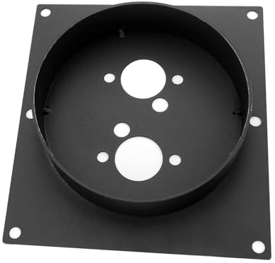 Montageplatte für Dieselheizung, Edelstahl Turret Planar Standheizung, Turret Planar Verzinkter Revolver, Montageplatte Planarer Ersatz (Schwarz, 60mm)