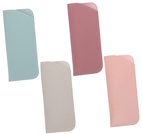 SHERCHPRY 4 Stück Quay-sonnenbrille Für Damen Beutel Für Brillen Sonnenbrillenhalter Lesebrillenetui Organizer Aus Leder Frauen Sonnenbrille Reisen Pu-leder Damentasche Fase