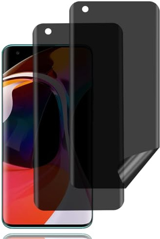 BCHKLAI Sichtschutz Schutzfolie für Xiaomi Mi 10 5G/Mi 10 Pro 5G [2 Stück] | Privacy Schutzfolie, Sichtschutzfolie, Kratzfest, Blasenfrei,Anti-Spy Flexibler TPU Displayschutzfoli für Xiaomi Mi 10/10 Pro