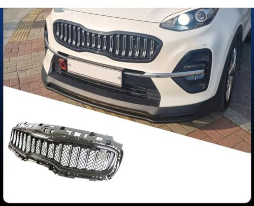 orinkey Griglia Centrale paraurti Anteriore,Compatibile con KX5 KIA Sportage 2016-2019, Griglia radiatore paraurti,2-Electroplated