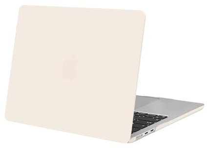 MOSISO Kompatibel mit MacBook Air 13 Zoll Hülle M4 M3 M2 2025 2024 2023 2022 A3240 A3113 A2681,Schützend Hartschale Schutzhülle Case Kompatibel für MacBook Air 13,6 Zoll Hülle, Beige