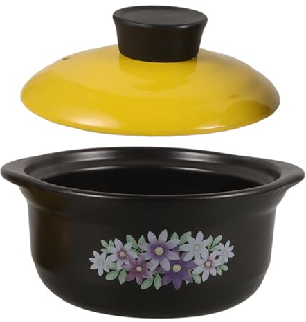 Cabilock Cazuela de barro a la antigua usanza olla de cazuela estofado olla de sopa de cebolla francesa Olla de cocción de barro Olla de arcilla para estofar cazuela de cocina olla bibimbap