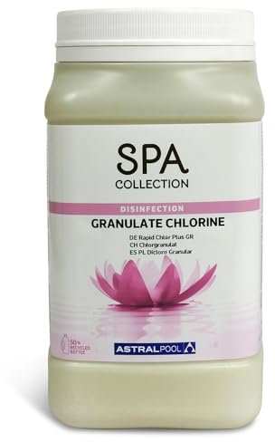 Astral Pool SPA Collection Chlorgranulat 1 kg - Whirlpool Desinfektion - Stoßchlorung und Basischlorung - Schnell löslich - UV-stabil - pH neutral