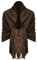 Van Der Rich ® - Eleganter einfarbiger Schal aus Wolle mit Fransen Warm und weich - Damen (Uni Schokolade)