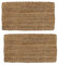 Pro Home Door Mat 40x70cm – Jute Coir Door Mats with Non-Slip Rubber Backing – Eco-Friendly Door Mats Outdoor for Muddy Shoes and Dirt in Patios, Gardens and Busy Entryways (Pack of 2)