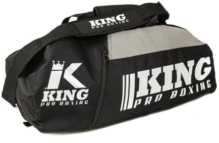 King Pro Boxing 2in1 Sporttasche Duffelbag | Große Trainingstasche mit Rucksack Funktion für Sport & Reisen mit viel Platz. Maße 69 x 32 x 33cm