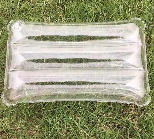Transparentes Kissen Bettkissen Aufblasbare Couch Campingkissen Durchsichtiges Sofakissen Kisseneinsätze Durchsichtiges Kissen Aufblasbares Kissen Transparentes Kissen Tragbares PVC Luftkissen(70x36CM