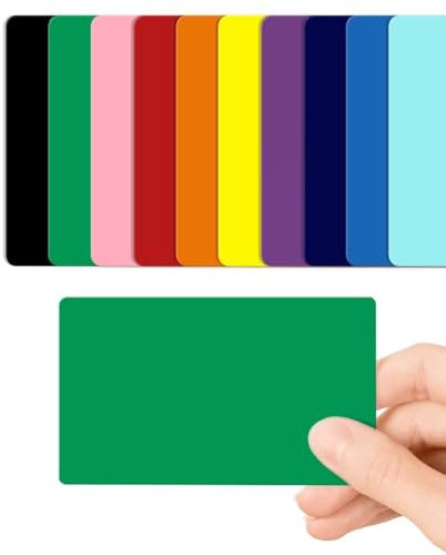 CKB LTD PVC-Karten aus Kunststoff, blanko, 760 Mikron, Standard, CR80, Ausweis, Kreditkartengröße 86 x 54 mm, bedruckbar, ideal zum Überdrucken in jedem Desktop-Ausweis-Drucker (grün glänzend), 100