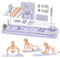 Northdeer Pilates Board, 2025 Upgraded klappbares Pilates Set, Multifunktionales 8 in 1 Reformer Pilates Zuhause Fitness (Violett)