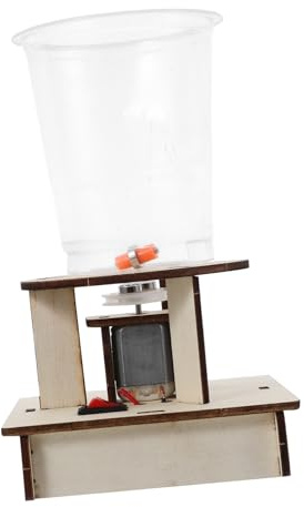 Kisangel Holzbausätze Für Junge Mädchen Stem Wissenschaftlich Experimentierkästen DIY Elektrischer Wassertornado Holzmodell Wissenschaftliches Holzspielzeug Lernen