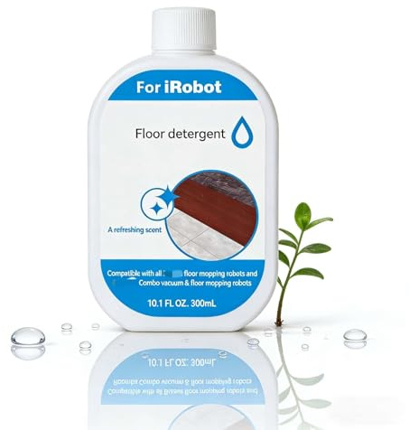 Nettoyant for Sols Concentré, 1 Bouteille, 300mL Nettoyage en Profondeur, Parfum Frais, Compatible avec Roomba Combo i8/j7 Robot de Nettoyage Sec et Humide