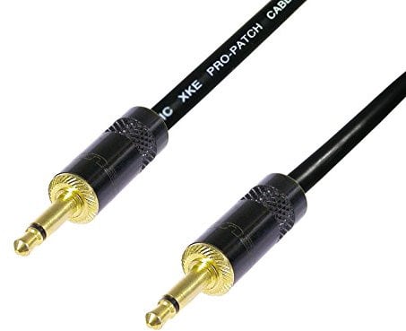 AV Link Cable. 3.5mm Mono Mini jack to 3.5mm Mono Mini Jack Lead. Audio Data DC (5m, Black)