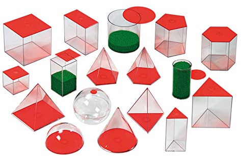 Betzold Geometrie-Körper 17 Füllkörper Plexiglas - Mathematik Kinder Lehrmittel