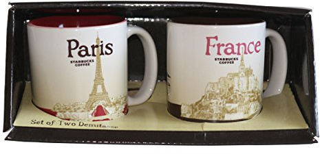 Starbucks Espresso Set Demitasse París Francia Coffee Espresso Mug