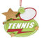 Kurt Adler Tennis Ornament for Personalization