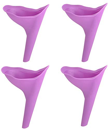 BSGP 4 x Damen-Urin-Trichter, tragbares Urinal Camping Reisen Urin-Trichter Toilette
