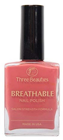 Breathable Halal 100% Vegan Nail Polish by Three Beauties of London - Jenna Medium Brown - 14.8ml