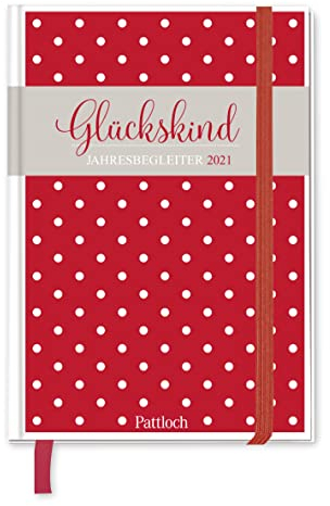 Glückskind - Taschenkalender 2021: Terminkalender m. Wochenkalendarium, Ferientermine & Jahresübersichten 2021/2022, illustrierte Aufmacherseiten m. ... Gummi- u. Leseband, 10,0 x 14,5 cm