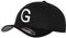 GIDUTEX Flexfit Original Schwarze Basecap Baseball Cap Wooly Combed Mütze inkl. Initial Buchstaben in 3D Stick weiß (S/M, G)