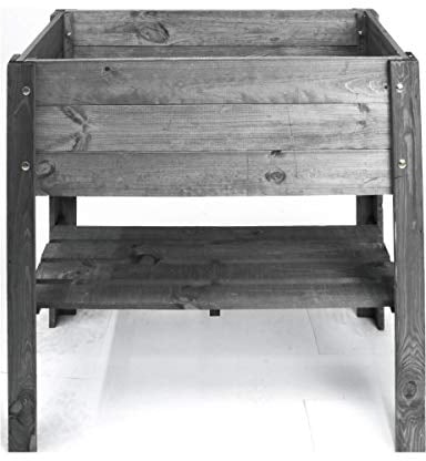 Hochbeet mit Ablage Anthrazit,1 Stück