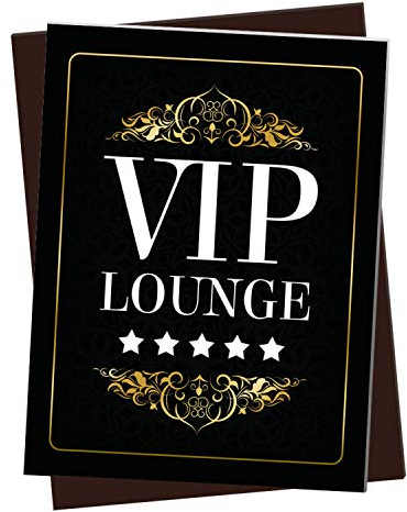 XL Kühlschrankmagnet mit Spruch: VIP-Lounge