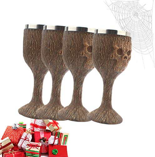 NEWFEIBIN Regalo Interessante Scheletro 3D Calice Creativa Acciaio Inossidabile Scheletro 3D Calice per Bevande, caffè, Birra, Succo di Frutta