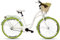 Goetze Style 26 Zoll Damen Citybike, Tiefeinsteiger, 1-Gang, Rücktrittbremse, LED-Beleuchtung, Gepäckträger, Komfortsattel, Schutzbleche, Rattankorb mit Stoffeinsatz, Hollandrad für Stadt & Einkauf!