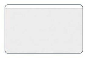 Paper24 Visitenkartentaschen selbstklebend, mit gerader Öffnung an der langen Seite, 60x95 mm, Kartenhüllen transparent, Visitenkartenhüllen zum Kleben, 25 Stück, Ideal für Visitenkarten