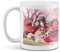 1 x 11oz (284ml) White Ceramic Mug Cup - Samurai Anime Girl Japanese Design for Coffee Tea Drinks Kitchen Birthday Office Fun #2815