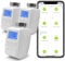 BSEED Smart Thermostat Valve 3 Set,LED Display & Button Room Thermostat Head Radiator, Timer Voice APP WiFi Control, Low Energy Tube, Alexa Google Home Tuya Hub Needed, Home Holiday Child ECO Model