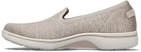 Skechers Women's Arch Fit Uplift-Perceived Loafer Flat, Taupe, 6 UK