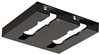 Gittcoll Porta Bicchieri Vino Acciaio Inossidabile Sotto l'Armadio Calici Appeso Supporto Senza Foratura Metallo Bicchieri Vino Asciugatura Organizzatore Stoccaggio per Armadio Cucina Bar (2 Slot)