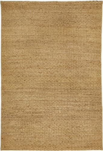 -LUXOR- living Naturteppich Giava - Jute Teppich Boho aus natürlichen Materialien handgefertigt - Teppich Wohnzimmer 120 x 170 cm