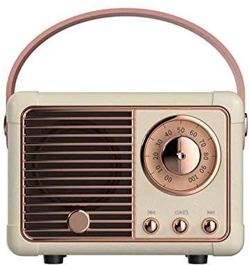 Singular-Point Classic Bass Bluetooth Speaker Retro Bluetooth Speaker Mini Portable Wireless Speaker Travel Music Player 360° Surround Bluetooth 5.0 Wireless Connection Funny
