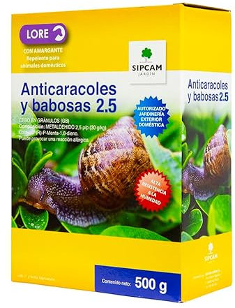 ANTILIMACOS CARACOLES METALDEHIDO 2,5 500GR DOM