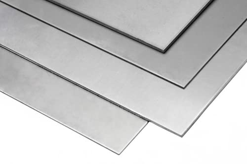 Chapa de aluminio 3.3535 de 2 mm, placa de aluminio AlMg3, corte a medida, 400 x 600 mm