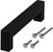 Stahlia 1 x Möbelgriff Schwarz matt Lochabstand 160mm Edelstahl Schrankgriffe Küchengriffe Schrankgriffe Stangengriffe eckig Wohnzimmer Möbel Bad Möbel Schrank Profil: 15x15mm inkl. Schrauben