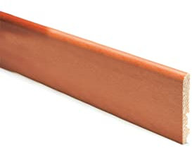 CONF. 10 PZ BATTISCOPA LISCIO IMPIALLACCIATO VARIE FINITURE E MISURE (10X80X2250MM, NOCE NAZIONALE)