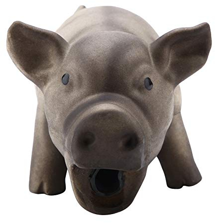 LiebeWH Quitschende Hundespielzeug Nettes Schwein das Quietscht Latex Haustier-Kauspielzeug für Hundewelpen Spielzeug (Schwarz)