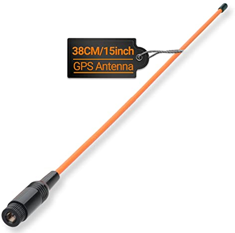 Antenne de réception flexible longue portée Orange 38,1 cm pour Garmin GPS Alpha 100 200 200i Astro 220 320 430 Roniware