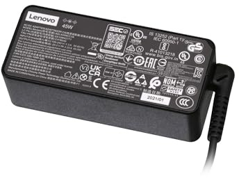 Lenovo SA10M42771 Original Chargeur 45 Watts Normal pour IdeaPad 110-17ACL (80UM), 510-15ISK (80SR), 710S-13ISK (80SW), Yoga 510-14IKB (80VB)