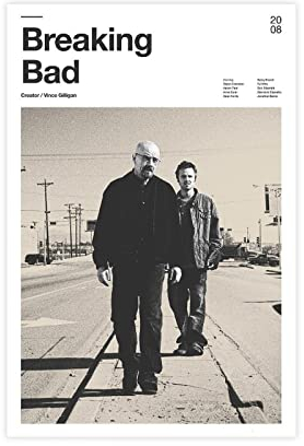 Filmposter Breaking Bad 7 Leinwand Poster Schlafzimmer Dekor Sport Landschaft Büro Zimmer Dekor Geschenk 30 x 45 cm