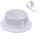HpLive Cache-trou mural décoratif de 40 à 100 mm - Bouchon de protection en plastique pour obturer les meubles de cuisine, armoire, bibliothèque, placard (60 mm)