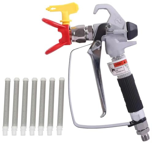 Airless-Farbspritzpistolen und Sprinkler 517 für alle Airless-Farbmaschinen, rotierende Gelenke und 3600 PSI Hochdruck.